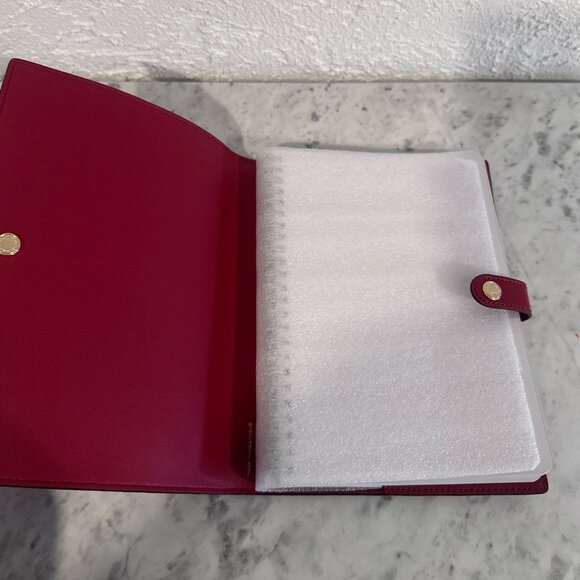 COACH Leather Notebook Cover – Red Signature Print – 5.75" x 8" Notepad – NEW - Picture 3 of 4